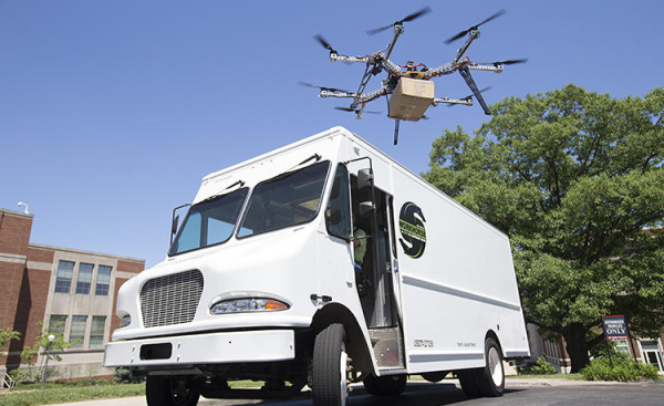 Could electric vans and drones be the future of same day delivery?